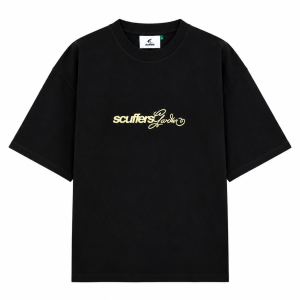 Garden Black T-Shirt with stylish garden-inspired design