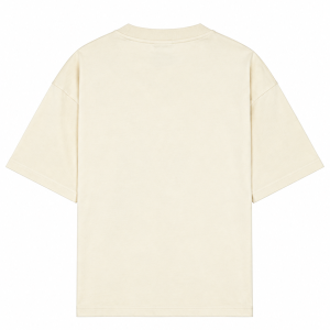 Real Flower Ecru T-Shirt with floral graphic design