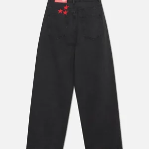 Jumbo Pants Washed Black oversized baggy denim pants