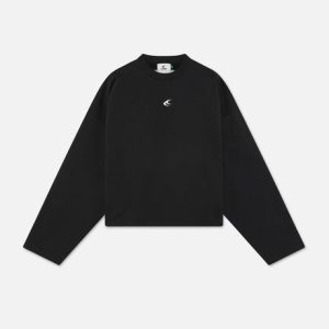 Sport Tech Black Sweatshirt modern streetwear design